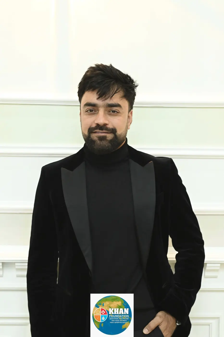 Rashid Khan tijdens de officiële opening van Khan Foundation Nederland